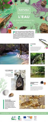 Panneau Natura 2000 Sainte-Baume - Eau