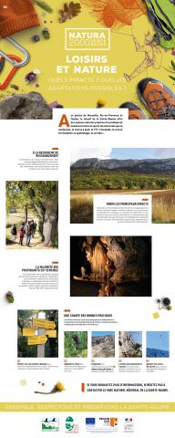 Panneau Natura 2000 Sainte-Baume - Activités de pleine nature